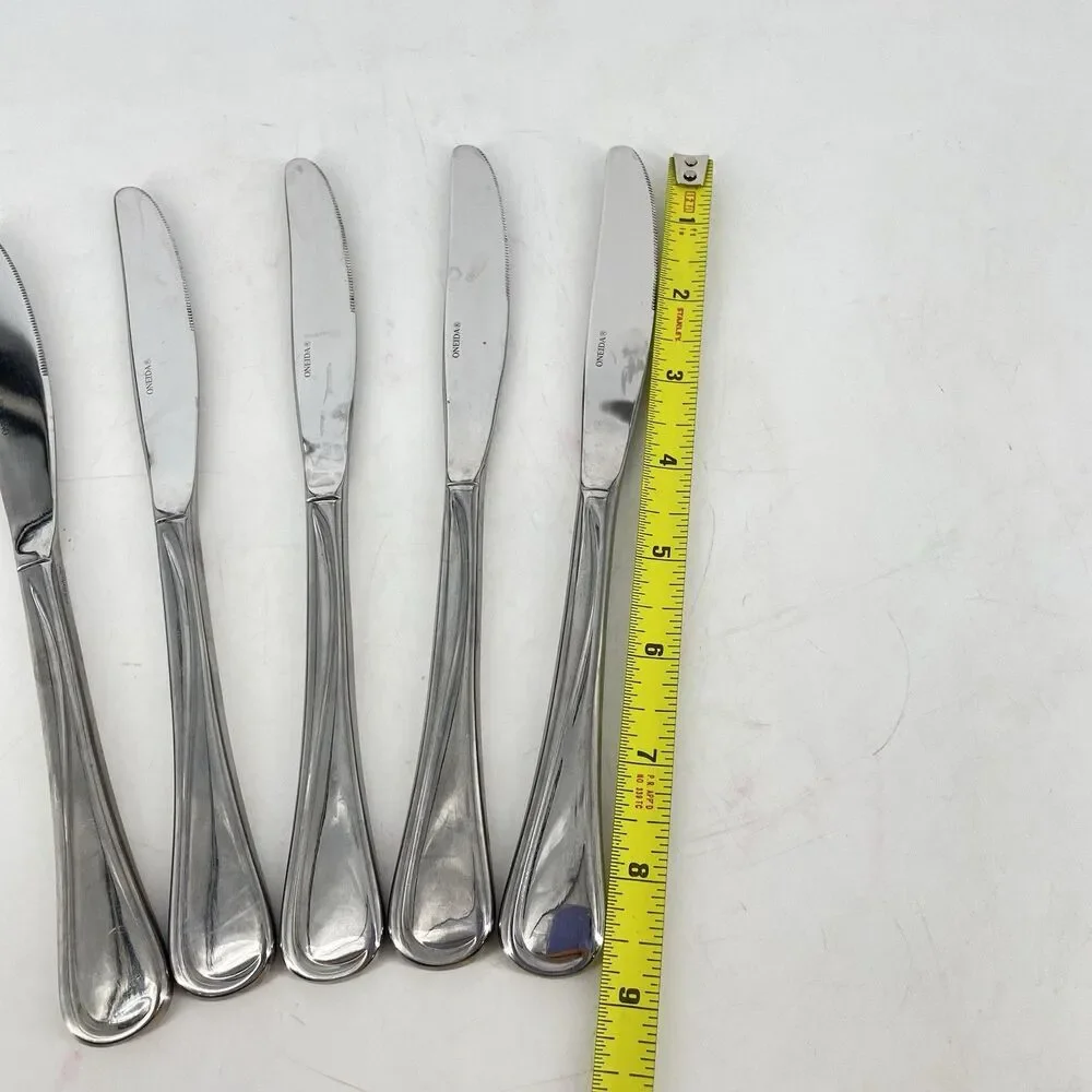 Oneida Flight Reliance Dinner Knives Set of 5 Stainless Steel 9” Replacement